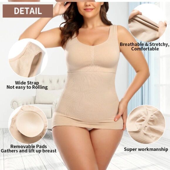 Cami Tank Top with "5 Zones" InstaShaper Technology. Size Medium NWT - Picture 10 of 13